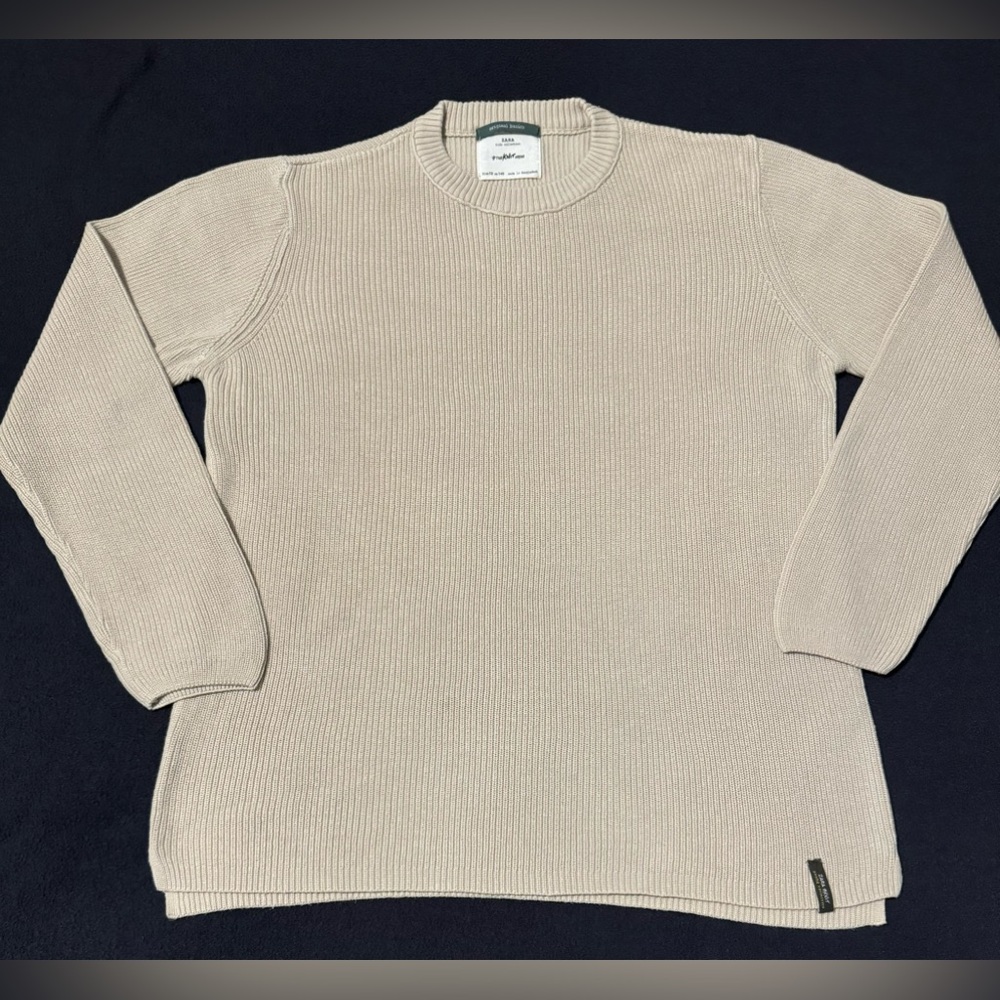 Zara Knit Sweatshirt - Beige Size 10